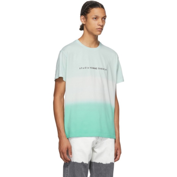 Givenchy Gradient Studio Logo T-shirt Mint Green - Picture 2 of 8